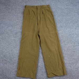Vintage ADI Wool Pants Mens 30x27 Brown Army Dress Lined Australia Military